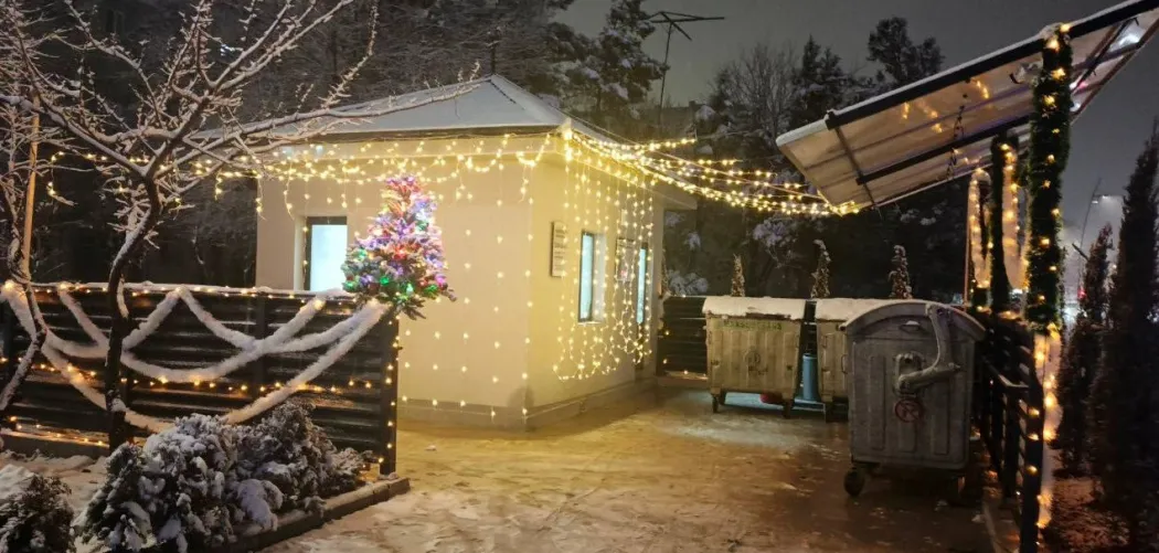 В Ташкенте к Новому году необычно украсили мусорные контейнеры и напомнили о культуре чистоты